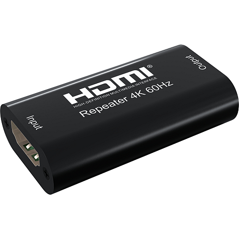 Techly IDATA HDMI2-RIP4KT Audio-/Video-Leistungsverstärker AV-Repeater Schwarz