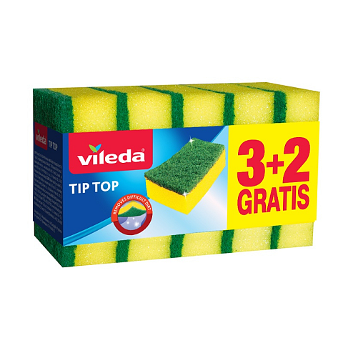 Vileda 4003790023996 Scheuerschwamm Grün, Gelb