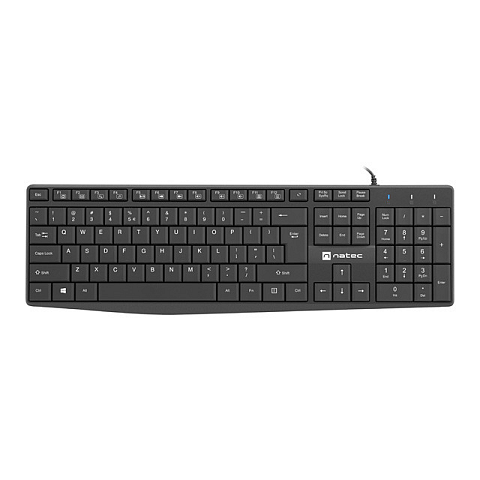 NATEC NAUTILUS Tastatur Heimbüro USB QWERTY US International Schwarz