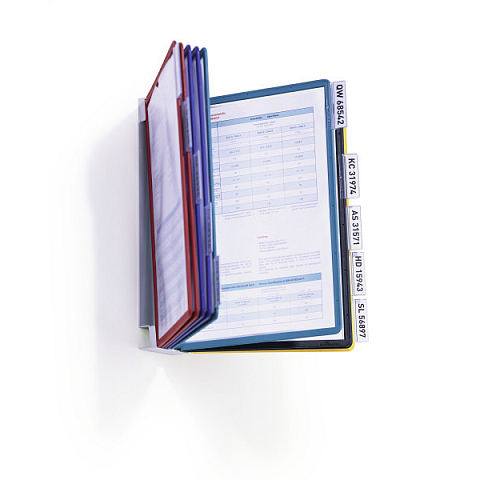 Durable 556700 Dokumentenanzeige-Karussell Tisch/Bank Porträt A4