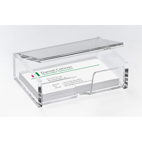 Sigel VA112 Visitenkartenhalter Acryl Transparent