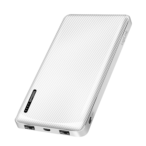LogiLink PA0316W Powerbank 10000 mAh Weiß