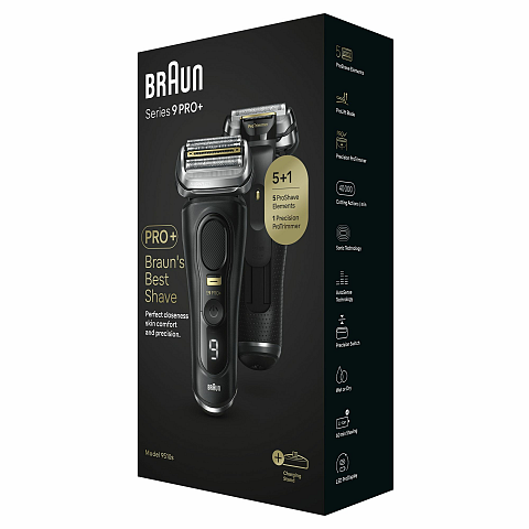 Braun Series 9 Pro+ 9510s Wet & Dry Folienschaber Trimmer Schwarz