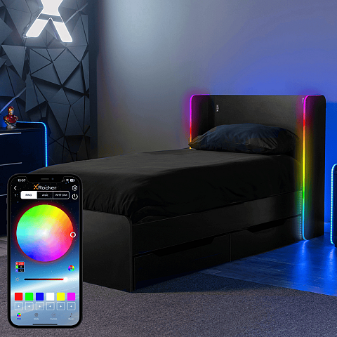X Rocker 2023272 Bett Spiel-Bett Standard einzeln Rechteckig