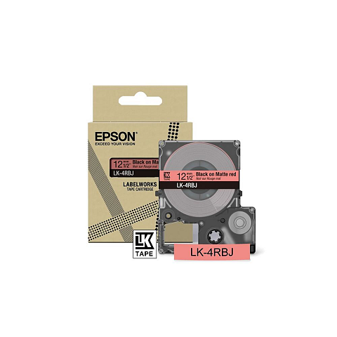 Epson LK-4RBJ Schwarz, Rot