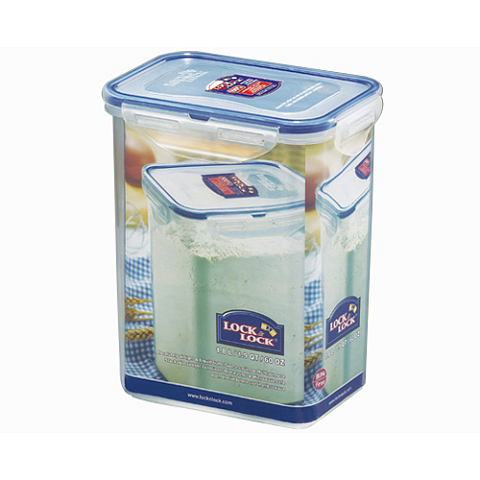 Lock & Lock HPL813 Lebensmittelaufbewahrungsbehälter Rechteckig Box 1,8 l Blau, Transparent