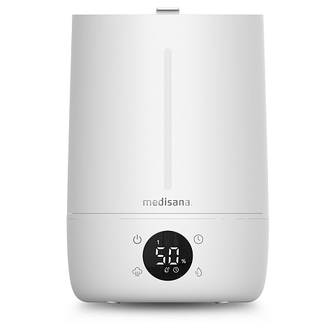 Medisana AH 663 Luftbefeuchter Ultraschall 4,5 l Schwarz, Weiß 25 W