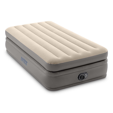 Intex DuraBeam Prime Comfort Elevated Einzelmatratze Grau