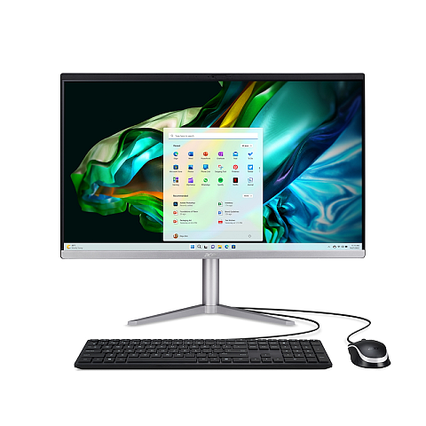 Acer Aspire C24-1300 AMD Ryzen™ 5 7520U 60,5 cm (23.8") 1920 x 1080 Pixel All-in-One-PC 16 GB LPDDR5-SDRAM 512 GB SSD Windows 11 Home Wi-Fi 6E (802.11ax) Silber