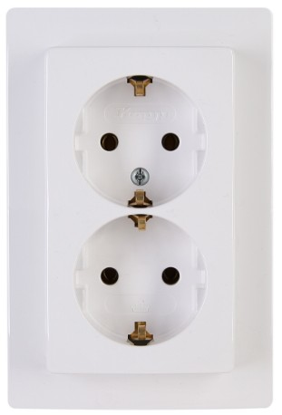 Kopp 941102063 Steckdose CEE 7/3 Weiß