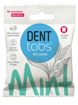 DENTTABS Zahnputztabletten Mint - mit Fluorid