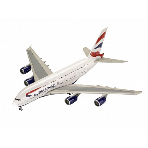 Revell A380-800 British Airways Starrflügelflugzeug-Modell Montagesatz 1:144