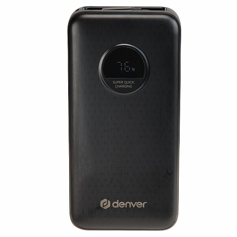 Denver PQC-20065 Powerbank 20000 mAh Schwarz