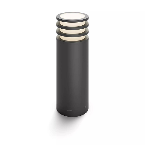 Philips Hue White Lucca Outdoor Sockelleuchte anthrazit