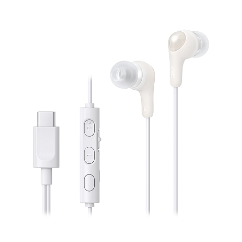 JVC HA-FR9UC Kopfhörer Kabelgebunden im Ohr Anrufe/Musik USB Typ-C Weiß