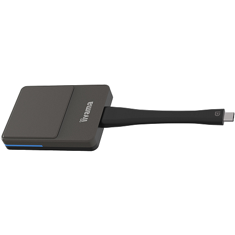 iiyama WP D002C Smart-TV-Dongle USB 4K Ultra HD Schwarz, Silber
