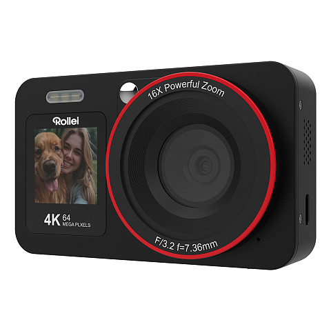 Rollei Compactline 12030 compact camera 1/3.2" Kompaktkamera 64 MP 9248 x 6936 Pixel Schwarz
