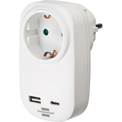 Brennenstuhl 1508210 Netzstecker-Adapter Weiß