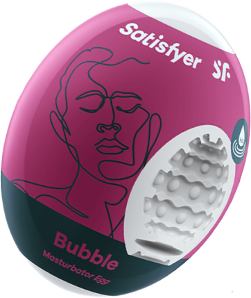 Satisfyer Masturbator Egg - Bubble Ei-Masturbator Thermoplastisches Elastomer (TPE)