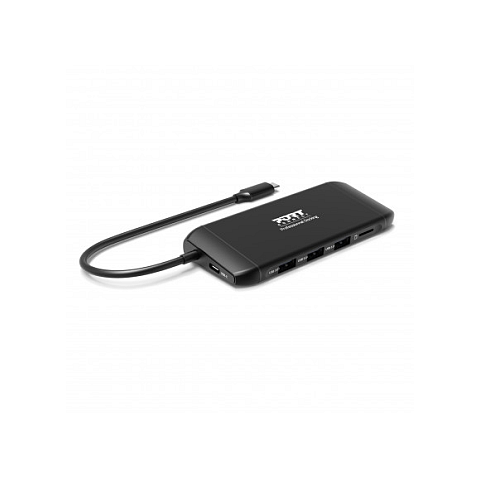 Port Designs 901913 Schnittstellen-Hub USB 2.0 Type-C 5000 Mbit/s Schwarz