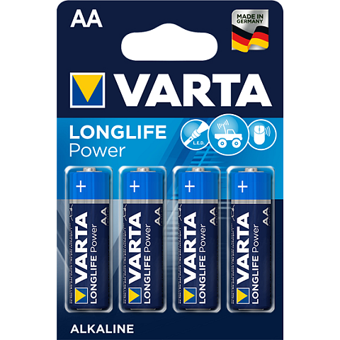 Varta Longlife Power AA Einwegbatterie LR06 Alkali