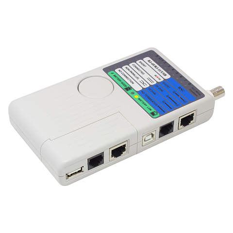 Alcasa GC-N0097 Netzwerkkabel-Tester UTP/STP-Kabeltester Grau