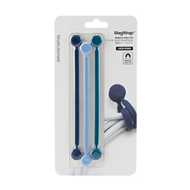 Bluelounge MagWrap Kabelbinder Lösbarer Kabelbinder Blau 4 Stück(e)