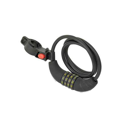 Dresco 5250203 Fahrradschloss Schwarz 1200 mm Kabelschloss
