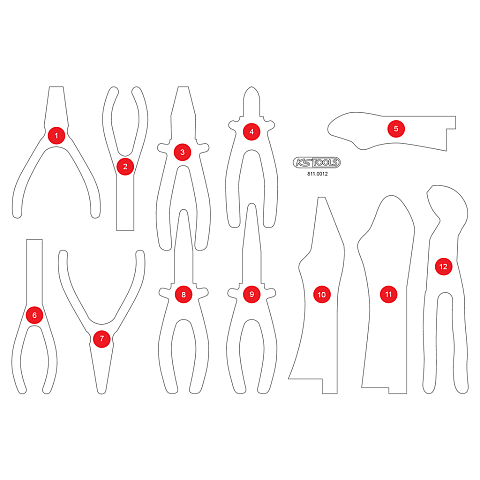 KS Tools 811.0012-97 Werkzeugkoffer-Zubehör
