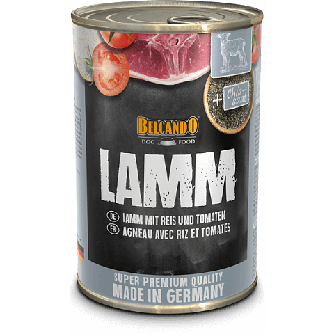 Belcando 513115 Hunde-Dosenfutter Lamm, Reis, Tomate Adult 800 g