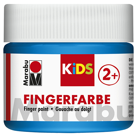 Marabu 03030050253 Abwaschbare Fingerfarbe Blau