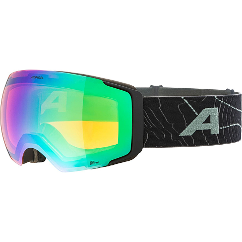 Alpina Sports Falera Mag Q-Lite Wintersportbrille Schwarz Unisex Mehrfarbig Sphärisches Brillenglas