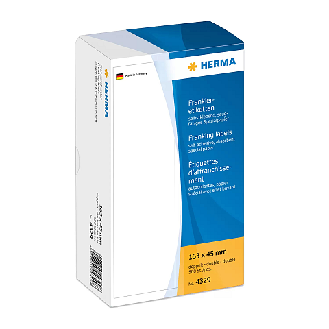 HERMA Frankieretiketten doppelt 163x45 mm 500 St.
