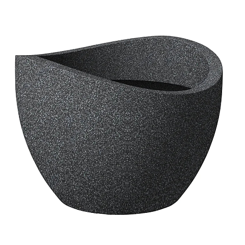 Scheurich 4033083250518 Blumenkübel Draußen Topfpflanzer Freistehend Kunststoff Schwarz
