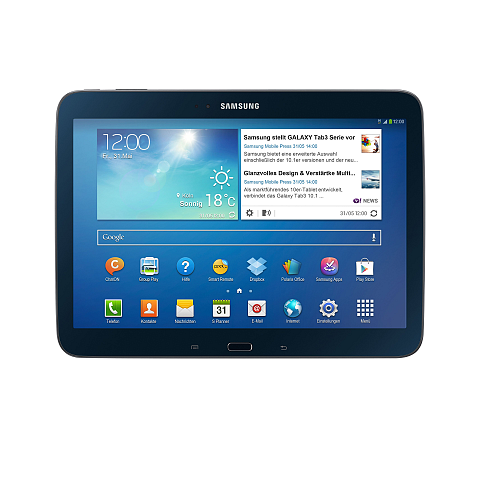 Samsung Galaxy Tab 3 10.1 3G Intel Atom® 16 GB 25,6 cm (10.1") 1 GB Wi-Fi 4 (802.11n) Android Schwarz