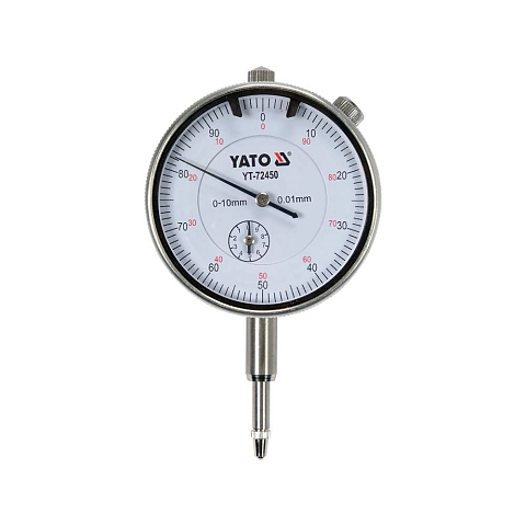 Yato YT-72450 Messuhr/Messlehre Analoge Messuhr Silber, Schwarz, Weiß 1 cm mm