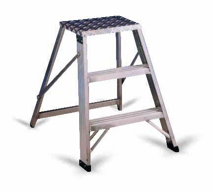 Cimco 146800 Tritthocker Aluminium, PVC Aluminium
