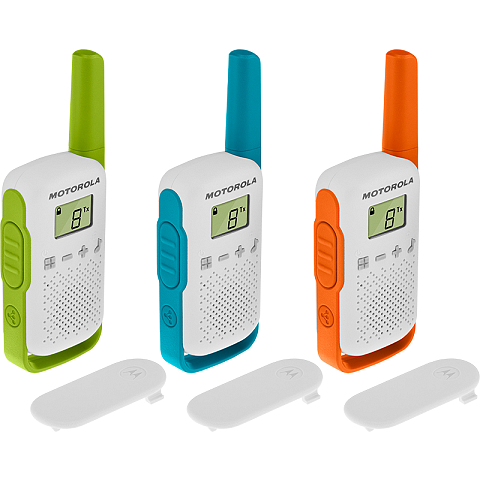 Motorola T42 Funksprechgerät 16 Kanäle Blau, Grün, Orange, Weiß