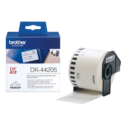 Brother DK-44205 Etiketten erstellendes Band Schwarz auf weiss
