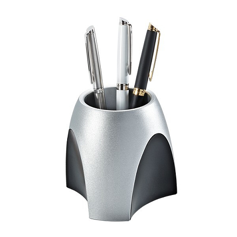 HAN SILVER EDITION Stiftehalter Kunststoff Silber