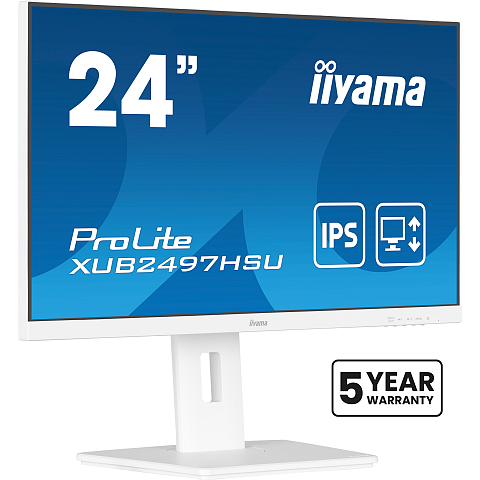 iiyama ProLite XUB2497HSU-W2 Computerbildschirm 60,5 cm (23.8") 1920 x 1080 Pixel Full HD LED Weiß