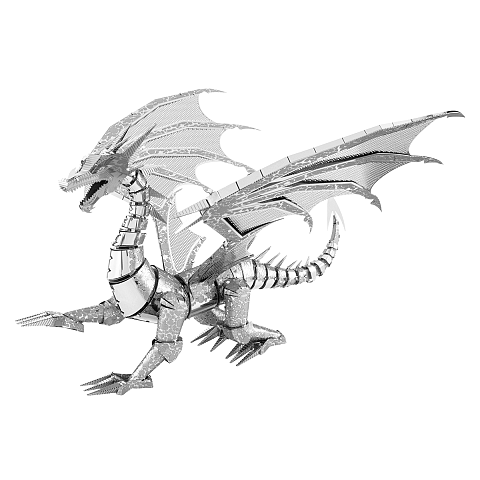 Metal Earth Silver Dragon