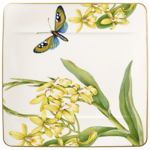 Villeroy & Boch Amazonia Frühstücksteller Quadratisch Porzellan Mehrfarbig 1 Stück(e)