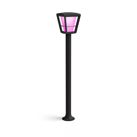 Philips Hue White and Color ambiance Econic Outdoor Wegeleuchte schwarz