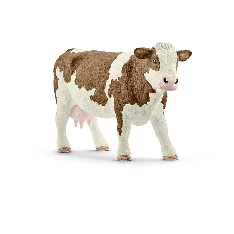 schleich FARM WORLD Fleckvieh-kuh