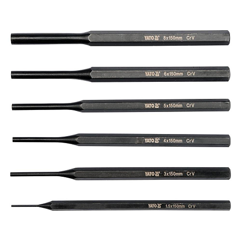 Yato YT-47121 Stanze, Nägel-Set & Punze Durchschlag-Set