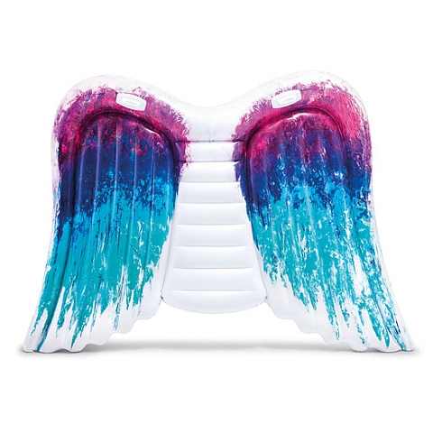 Intex 58786 Aufblasbares Spielzeug für Pool & Strand Blau, Violett, Weiß Abbildung Vinyl Schwimmende Matratze