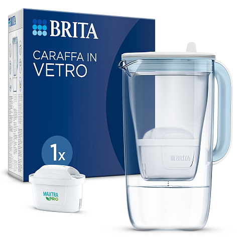 Brita 1046673 Wasserfilter Pitcher-Wasserfilter 2,5 l Hellblau