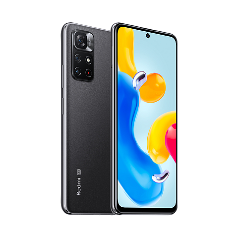 Xiaomi Redmi Note 11S 5G 16,8 cm (6.6") Dual-SIM Android 11 USB Typ-C 4 GB 128 GB 5000 mAh Schwarz