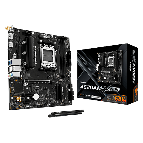 Asrock A620AM-X WiFi AMD A620A Sockel AM5 micro ATX